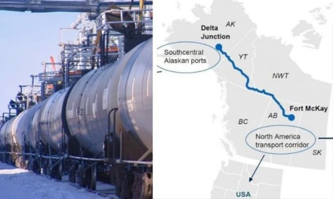 特朗普批准修建阿拉斯加到阿尔伯塔的铁路