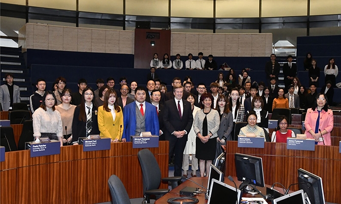 多伦多市长庄德利与国际学生迎新会面