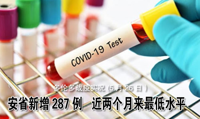 多伦多战疫实况(5月26日）安省疫情单日新增病例本月最低